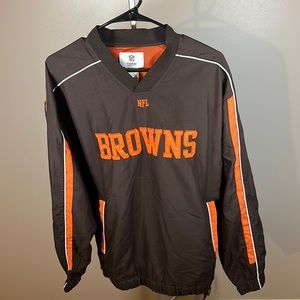 Cleveland Browns NFL Team Apparel Jacket - Brown - Size Large - Used